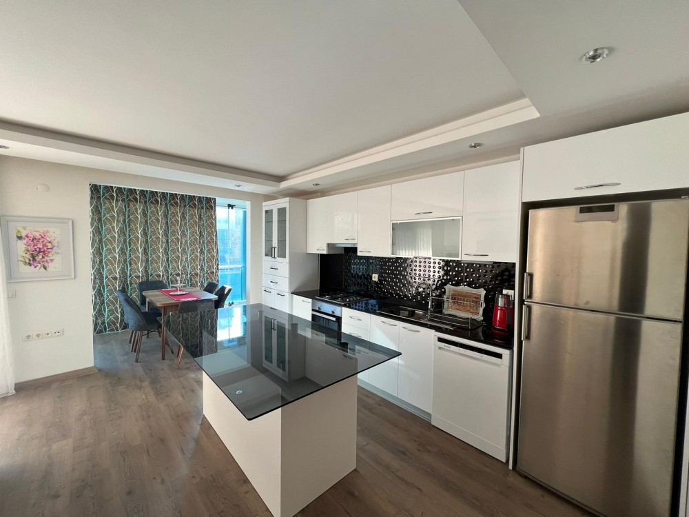 Furnished 3+1 Duplex Apartment For Sale In Alanya Kestel | 300 Meters To The Sea | Aura Blue Residence