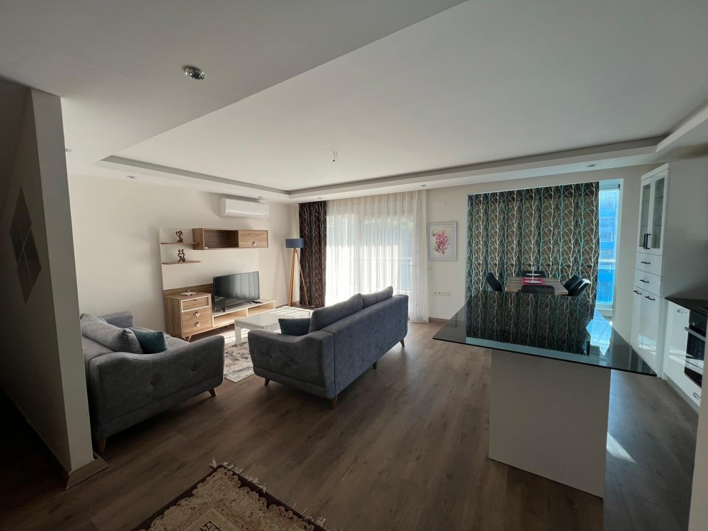 Furnished 3+1 Duplex Apartment For Sale In Alanya Kestel | 300 Meters To The Sea | Aura Blue Residence
