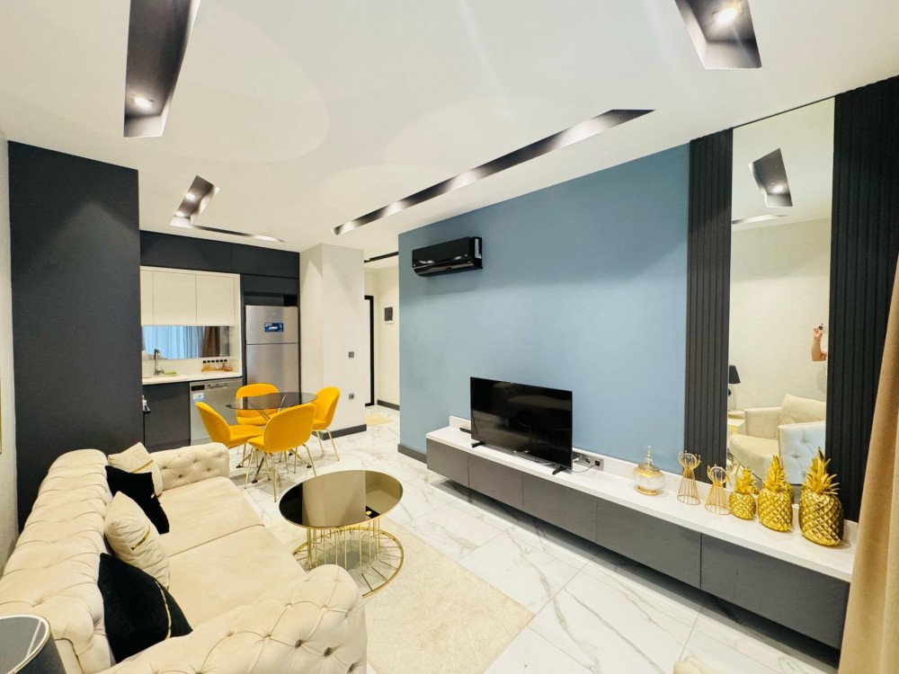 Örnek 1+1 daire – salonTop floor 1+1, rent guarantee