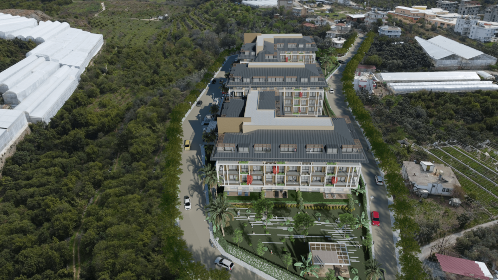 Престижный проект с современной архитектурой и высоким качеством строительства.Современная жизнь в Оба, Аланья — апартаменты 1+1, 2+1, 3+1 и 4+1