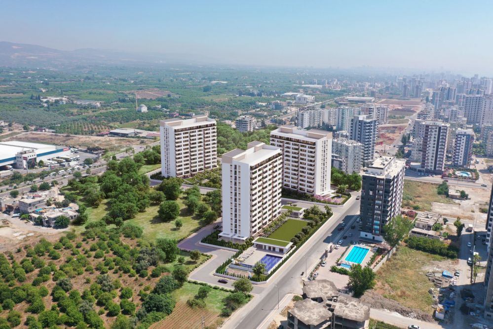 Mersin Tece’de Modern 1+1 Rezidans Yaşamı – Deniz Yakını Konforlu Proje