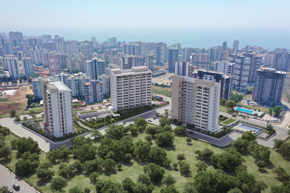 Mersin Tece’de Modern 1+1 Rezidans Yaşamı – Deniz Yakını Konforlu Proje