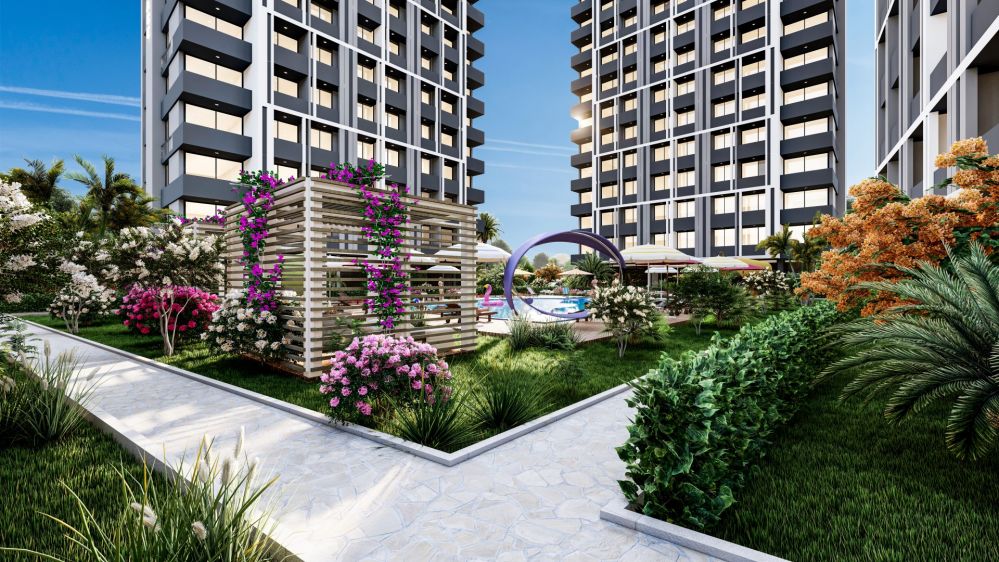 Современные квартиры 1+1 и 2+1 рядом с морем в Тёмук – İlkem Eagle Terrace