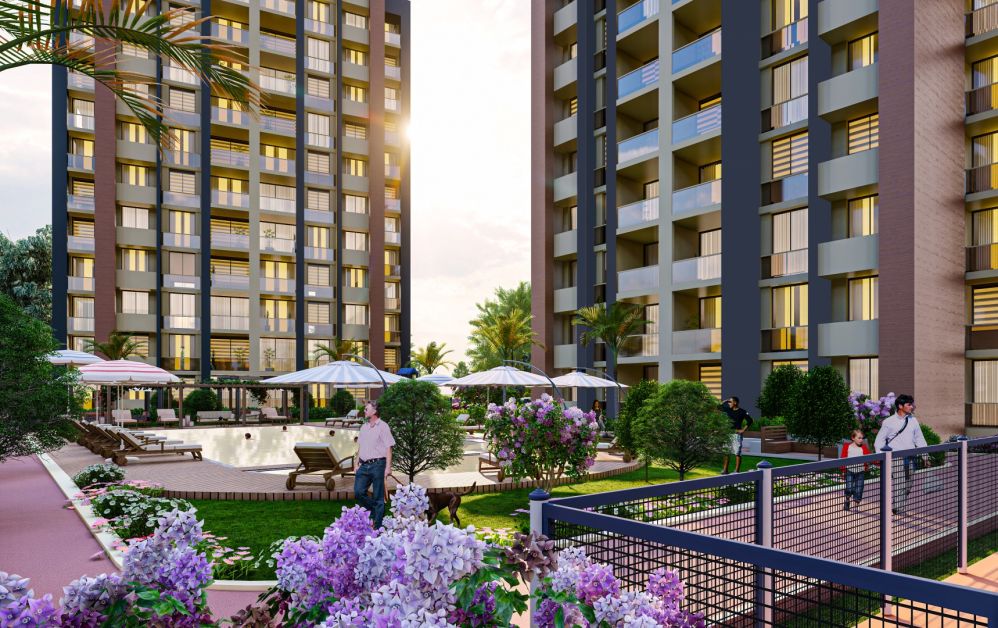 Просторные семейные квартиры 2+1 в Тёмук всего в 250 м от моря