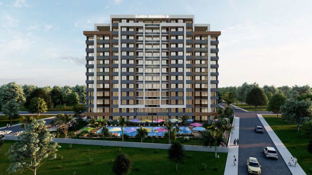 Современные квартиры в Эрдемли Арпачбахшиш – Планировки 1+1 и 2+1