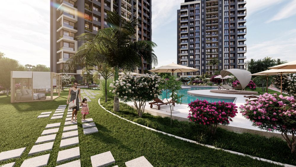 Mersin Erdemli Arpaçbahşiş’te Modern 1+1 ve 2+1 Daireler