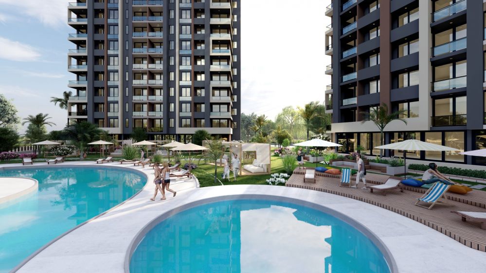 Mersin Erdemli Arpaçbahşiş’te Modern 1+1 ve 2+1 Daireler