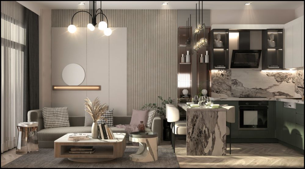 Современные квартиры 1+1 и 2+1 в Тедже, Мерсин