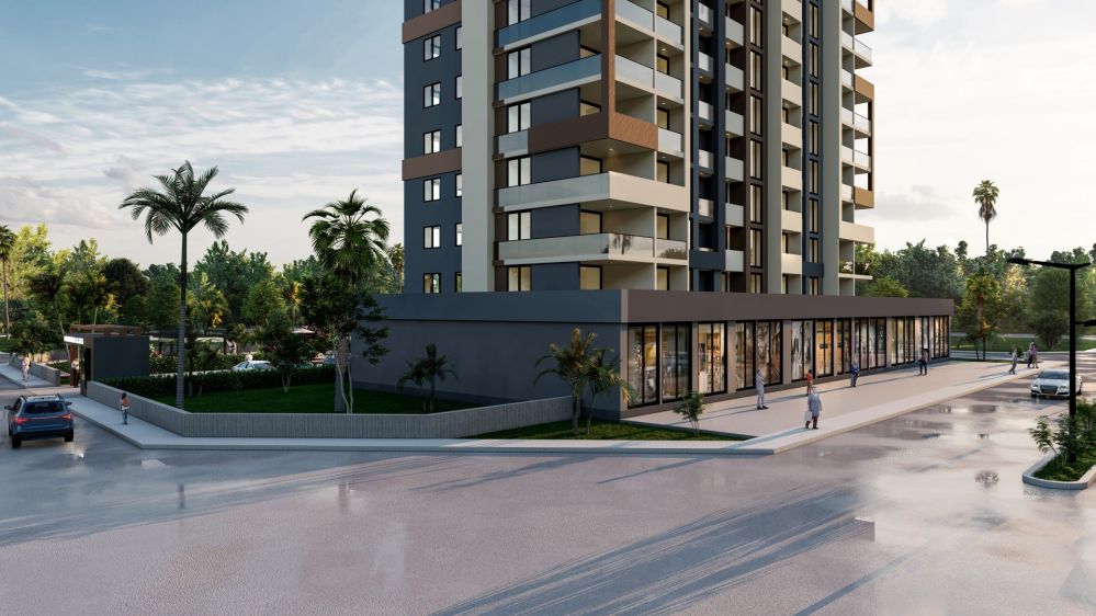 Современные квартиры 1+1 и 2+1 в Тедже, Мерсин