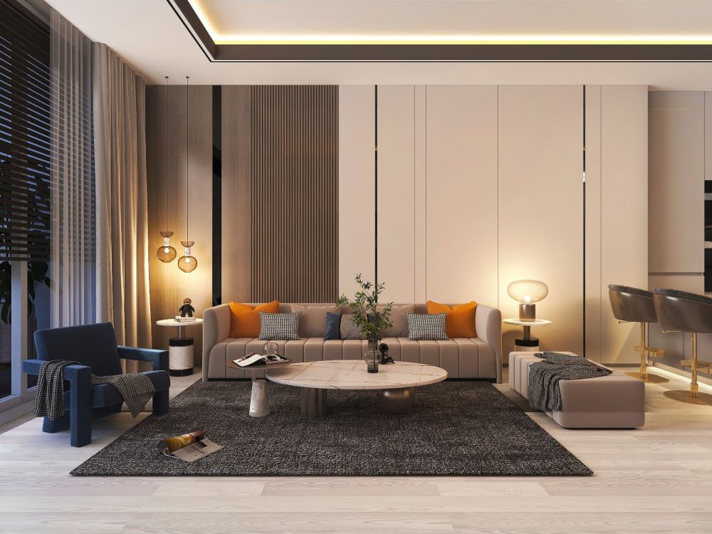 Современный жилой комплекс рядом с морем в Мерсине Тедже