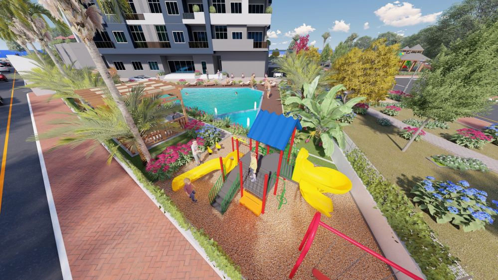 Современный жилой комплекс рядом с морем в Мерсине Тедже