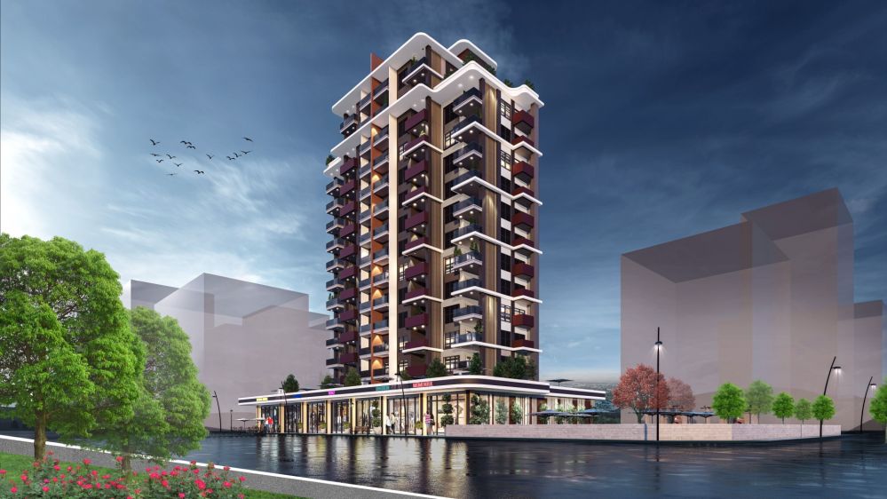 Ilkem Royal Terrace Современные Квартиры у Моря в Мерсин Тедже