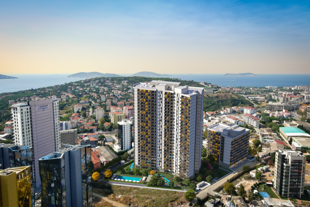 Istanbul Maltepe Sea and Princes Islands View Modern Residence Project