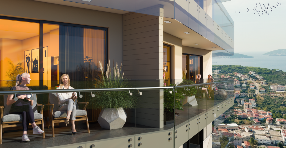 Istanbul Maltepe Sea and Princes Islands View Modern Residence Project