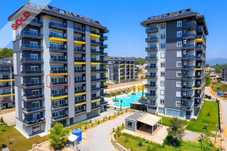 Sea View 1+1 Apartment in Avsallar – Ideal for Investment and Holiday Living
