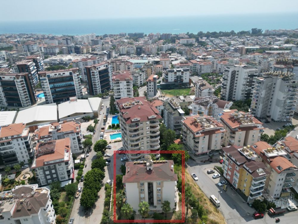 Fully Furnished 2+1 Apartment for Sale in Alanya Cikcilli – Pool & Partial Sea View