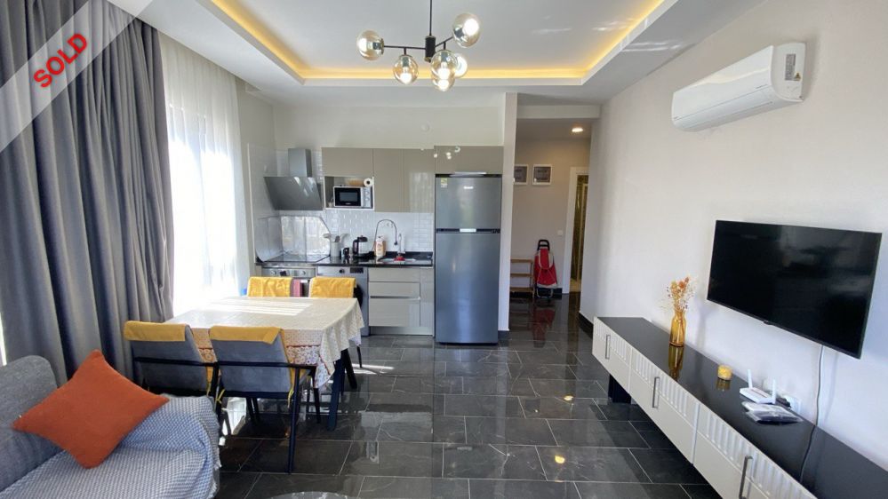 Furnished 1+1 Apartment for Sale in Mahmutlar, 500 m to the Sea