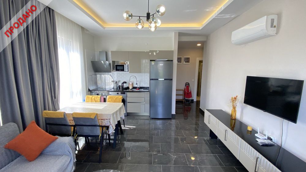 Меблированная квартира 1+1 в Махмутларе 500 м от моря