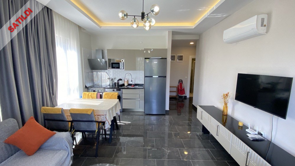 Furnished 1+1 Apartment for Sale in Mahmutlar, 500 m to the Sea