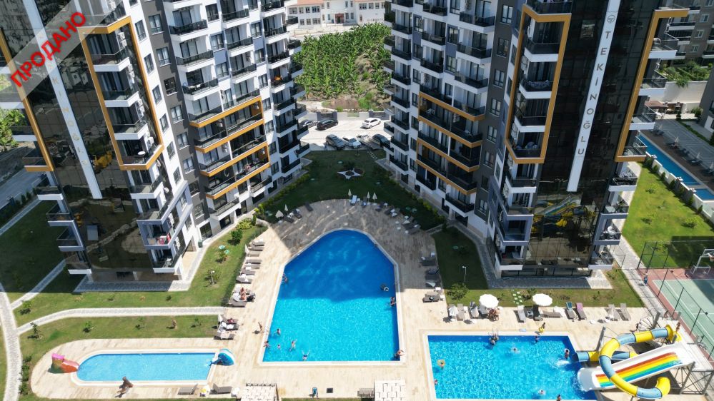 Меблированная квартира 1+1 в Махмутларе 500 м от моря