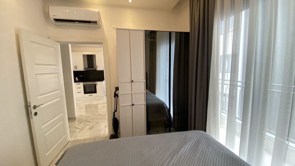 Fenercioğlu Towers 500 м до моря. 1 + 1 Полностью меблированная квартира для продажи