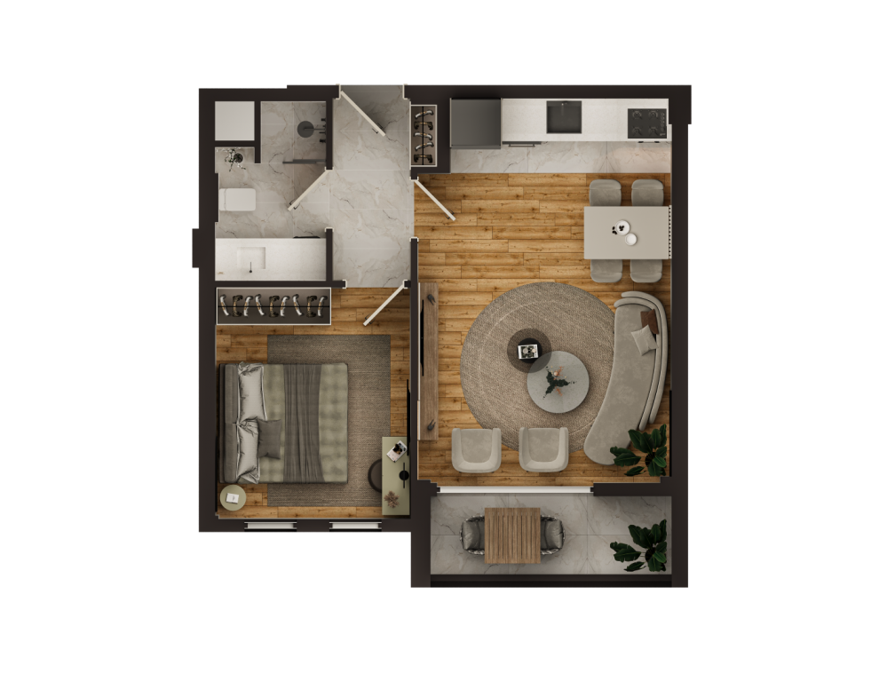 Antalya Altıntaş’ta Lüks Otel Konseptli Residence Projesi