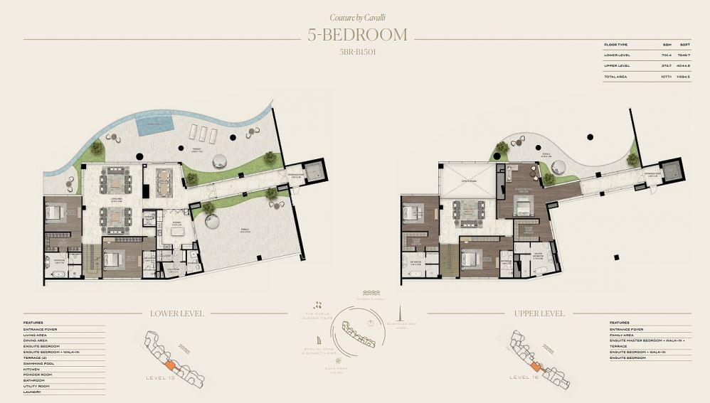 Luxury Cavalli Apartments with Private Pool & Garden in Al Safa, Dubai – For Sale