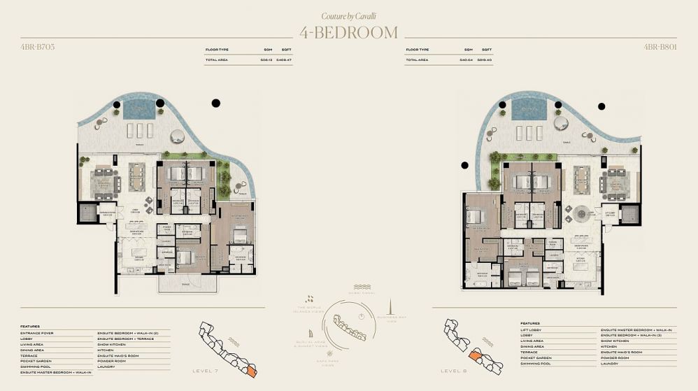 Luxury Cavalli Apartments with Private Pool & Garden in Al Safa, Dubai – For Sale