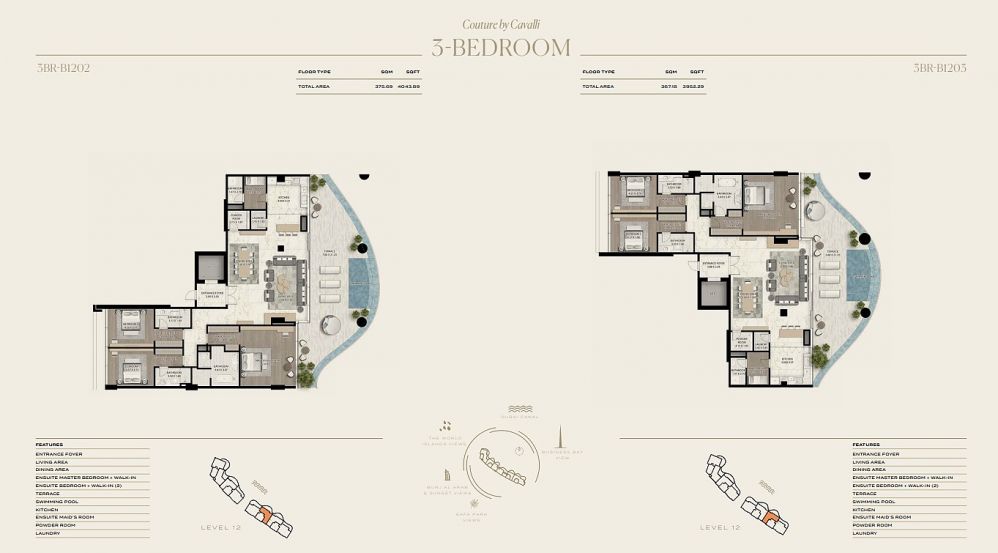 Luxury Cavalli Apartments with Private Pool & Garden in Al Safa, Dubai – For Sale