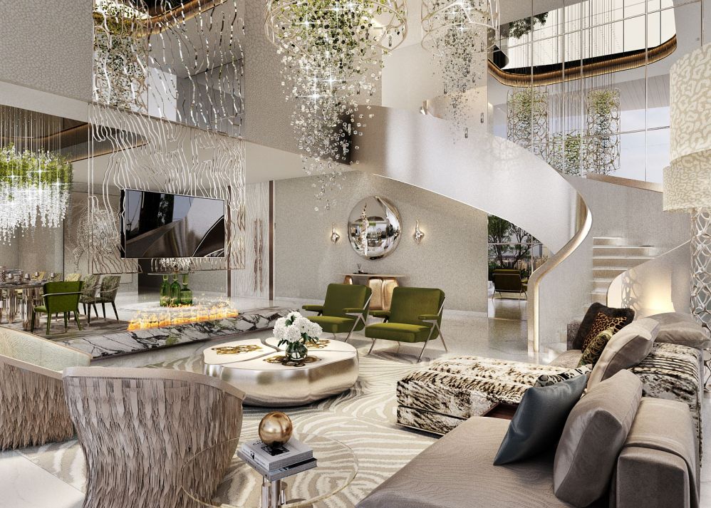 Роскошные апартаменты на продажу в Dubai Harbour – Стиль Cavalli