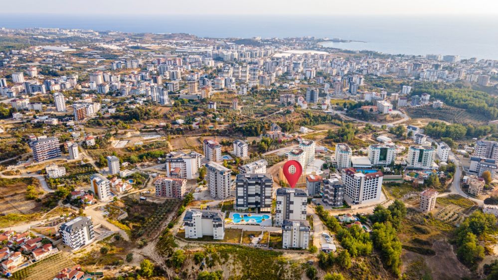 Роскошная квартира 1+1 в Алании Авсаллар – с видом на море | Elka Homes