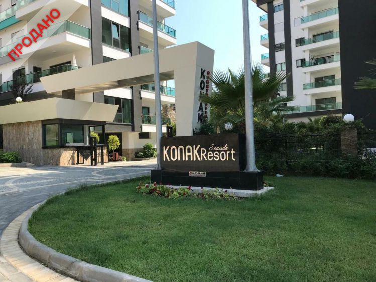 Роскошный меблированный дуплекс 3+1 в Конак Seaside Resort, Аланья Каргыджак