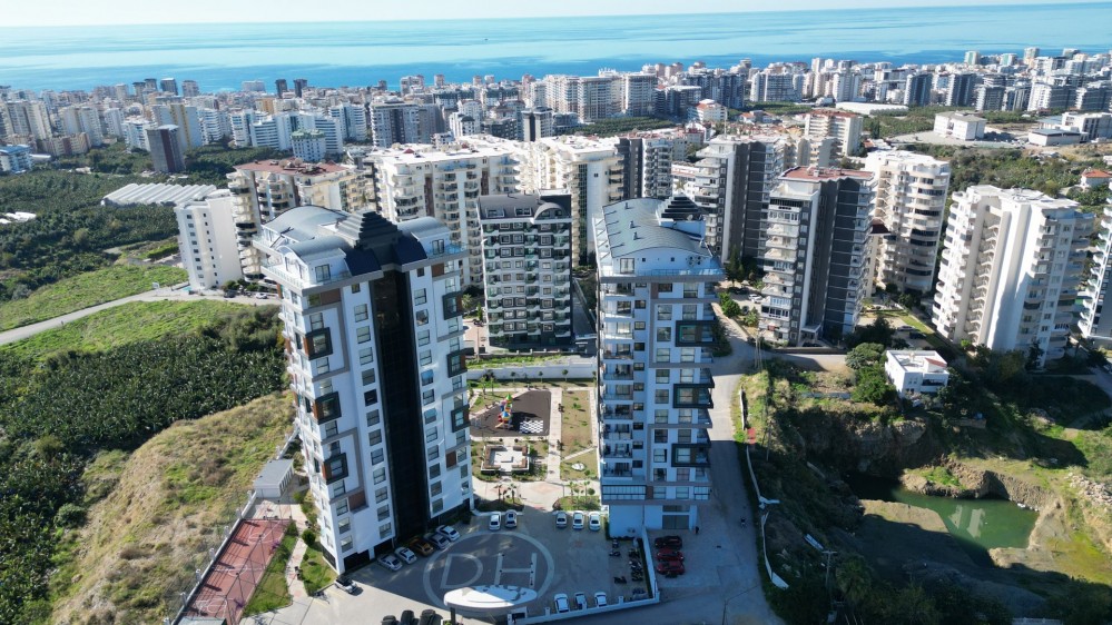 Меблированная квартира 1+1 с видом на море в State of Art, Махмутлар – Алания