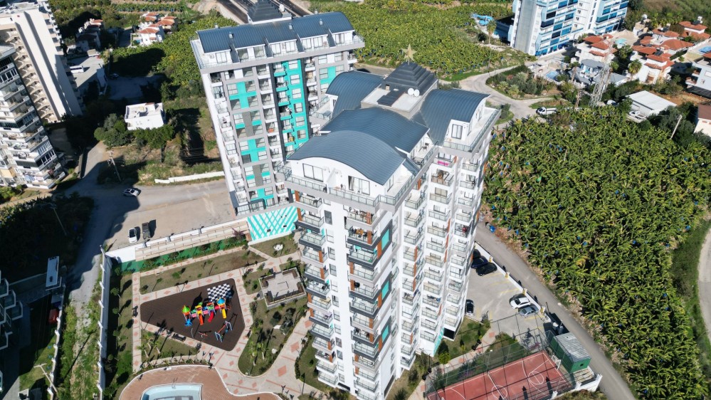 Меблированная квартира 1+1 с видом на море в State of Art, Махмутлар – Алания