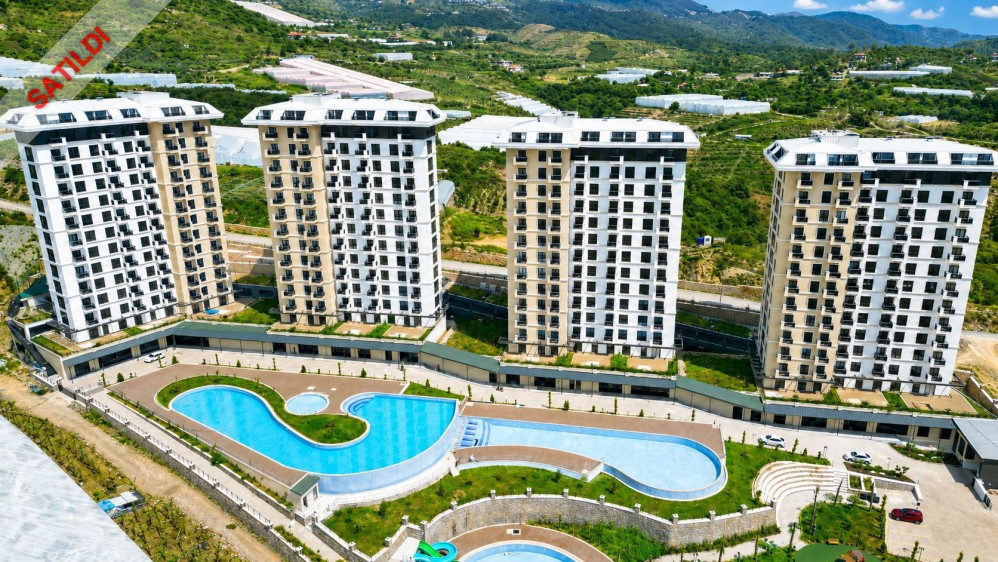 Sea View 2+1 Apartment for Sale in Alanya Mahmutlar | Exodus Resort Comfort City