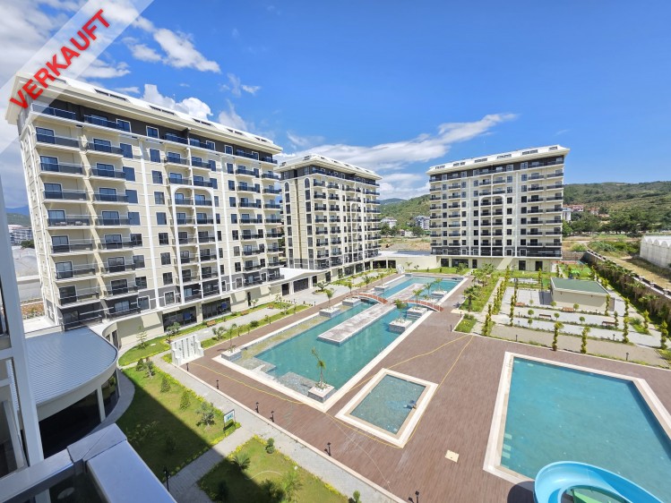 Exodus Riverside Alanya 1+1 Wohnung zu verkaufen – Renditestarke Investition & modernes Wohnen