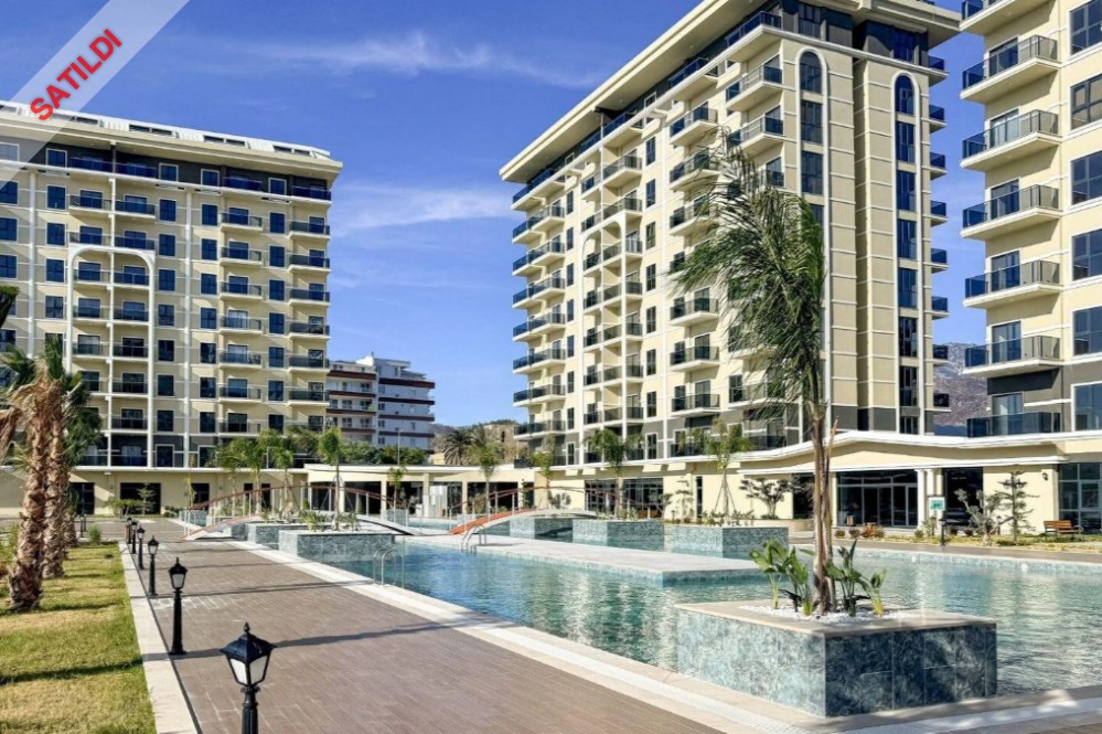 آپارتمان 1+1 برای فروش در Exodus Riverside آلانیا – سرمایهگذاری پربازده و زندگی مدرن