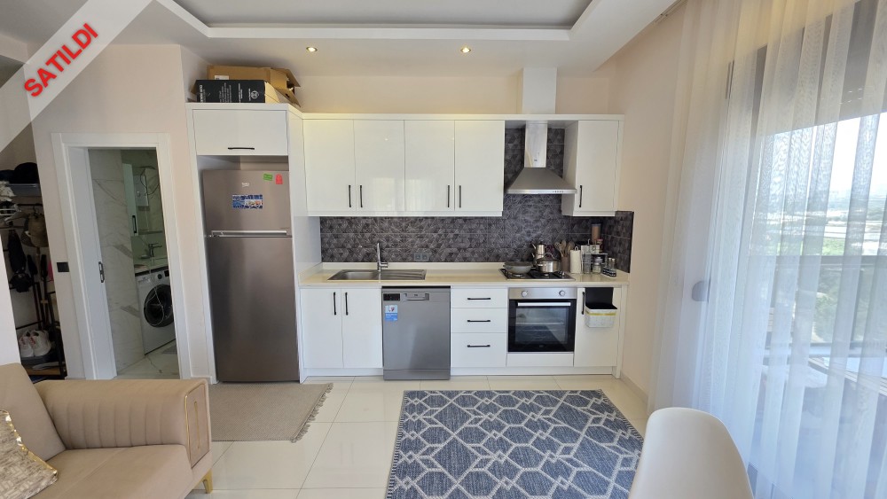 Furnished 1+1 Apartment For Sale In Alanya | 700 Meters To The Sea | Luxury Residence With Swimming Pool