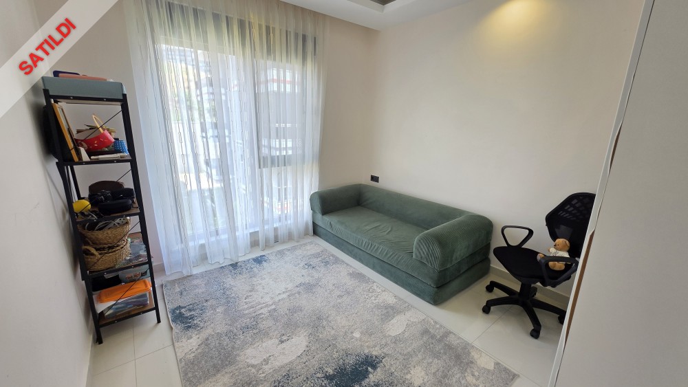 Furnished 1+1 Apartment For Sale In Alanya | 700 Meters To The Sea | Luxury Residence With Swimming Pool