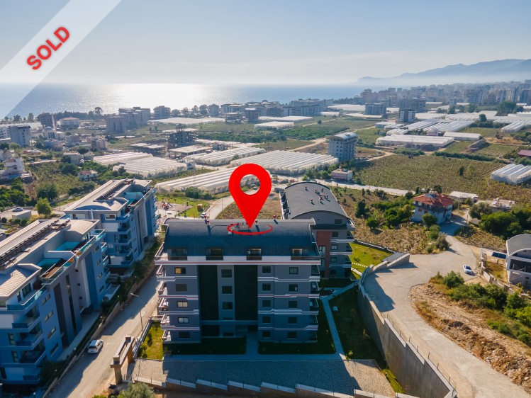 Furnished 1+1 Apartment For Sale In Alanya | 700 Meters To The Sea | Luxury Residence With Swimming Pool