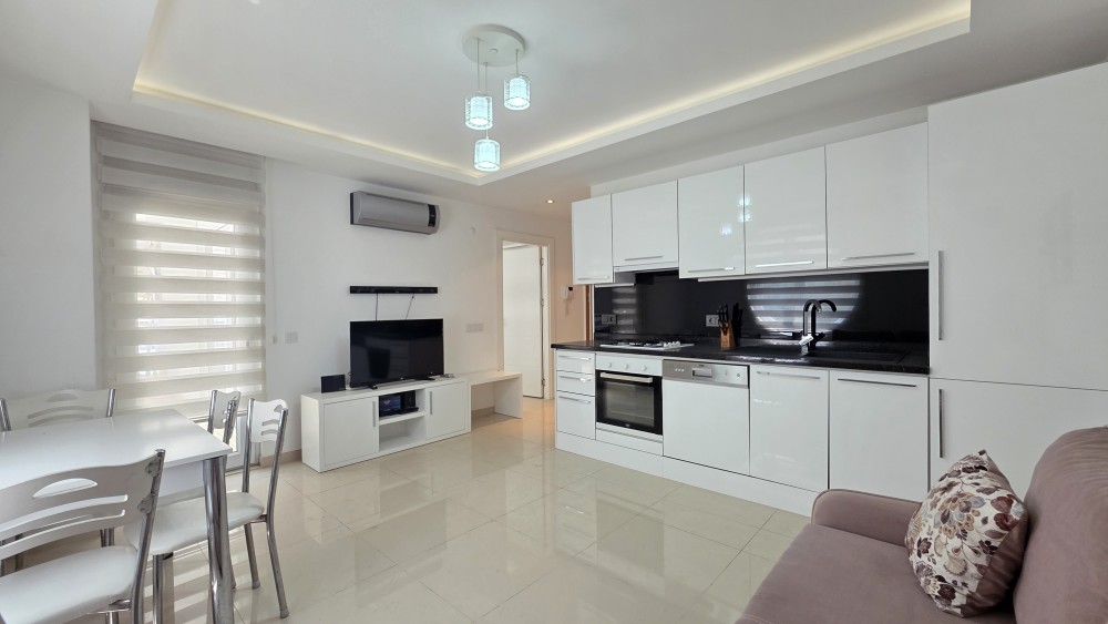 Furnished 1+1 Apartment for Sale in Alanya Kızlarpınarı Best Home 17 | Near Sea | Residency Eligible