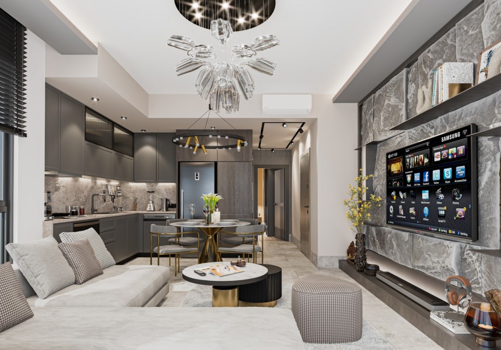 High Investment Potential Apartments for Sale in Alanya Saray Modern Living Space