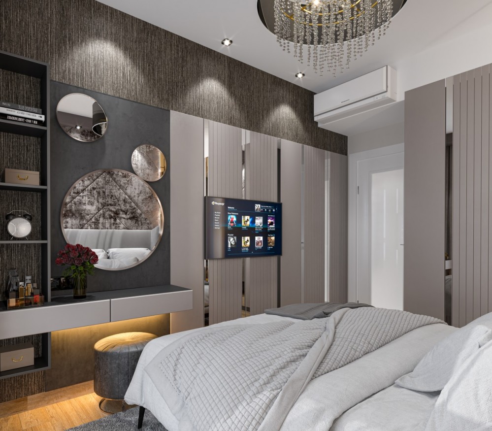 Luxury Apartments for Sale in Alanya City Center, 180 Meters from Cleopatra Beach High Investment Potential