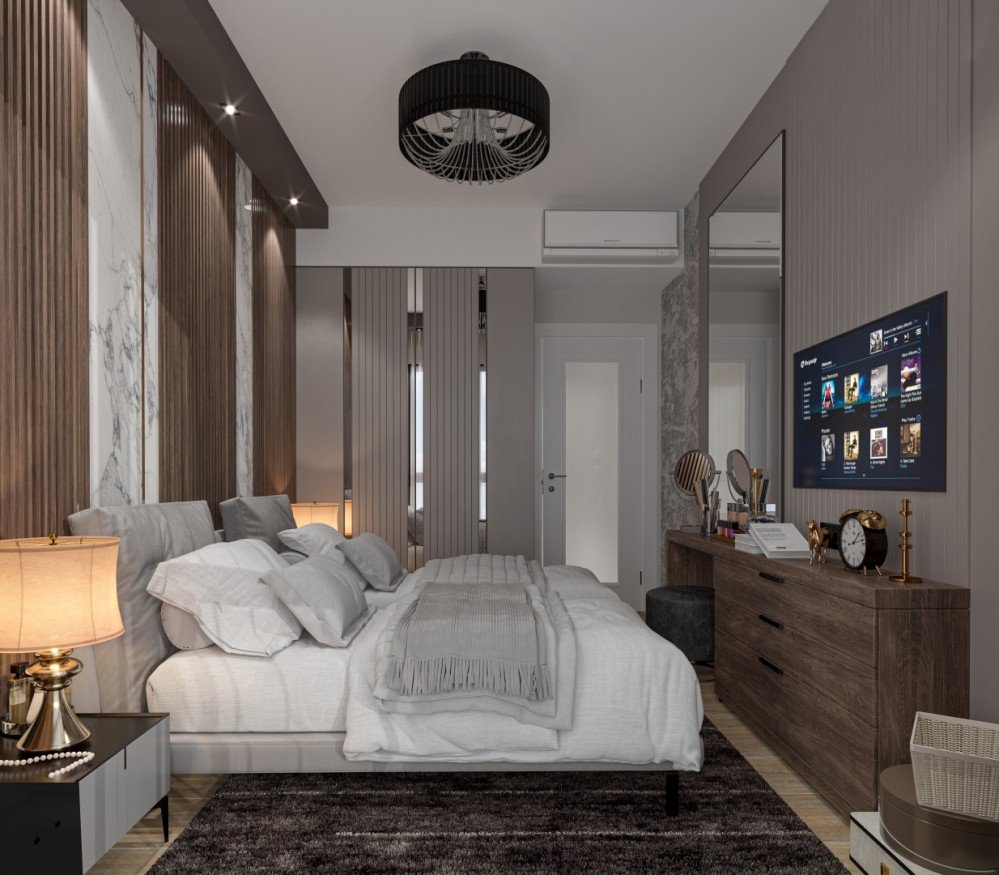 Luxury Apartments for Sale in Alanya City Center, 180 Meters from Cleopatra Beach High Investment Potential