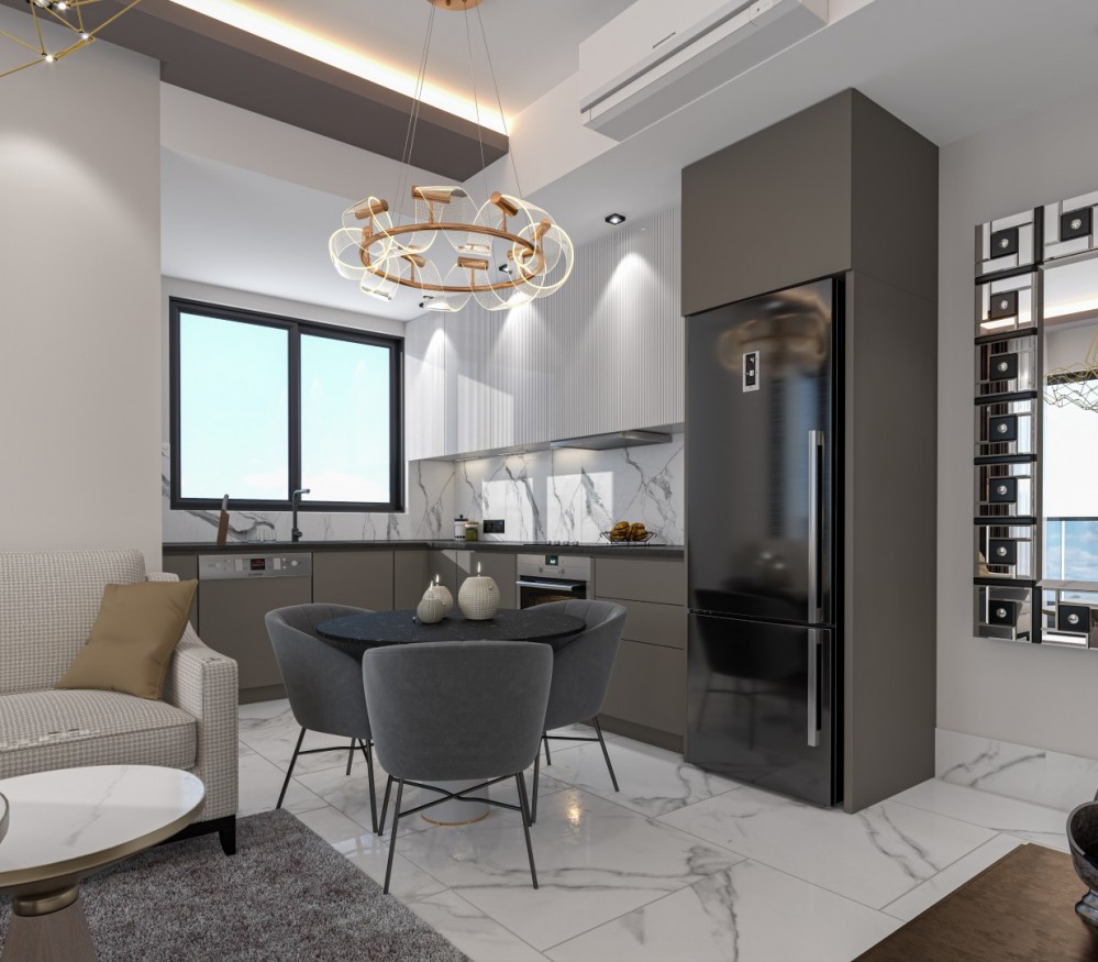 Luxury Apartments for Sale in Alanya City Center, 180 Meters from Cleopatra Beach High Investment Potential