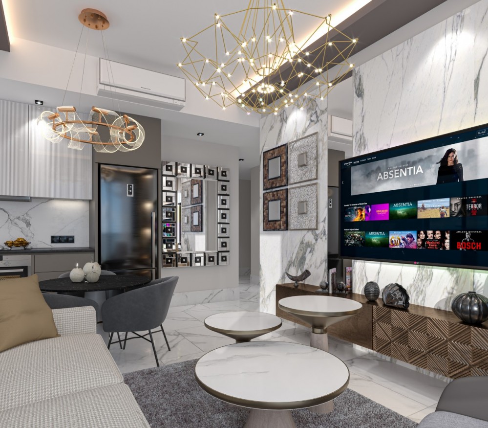 Luxury Apartments for Sale in Alanya City Center, 180 Meters from Cleopatra Beach High Investment Potential