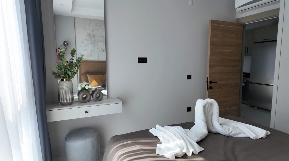 %50 Öde Tapu+Anahtar Al | Alanya Full Eşyalı 1+1, 67.000 €