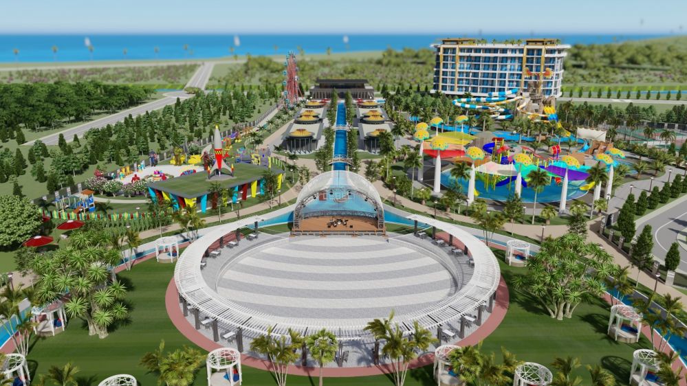 Прибрежный комплекс с просторными общественными зонами и современными удобствами.Роскошный жилой комплекс у моря в районе Тюрклер, Аланья