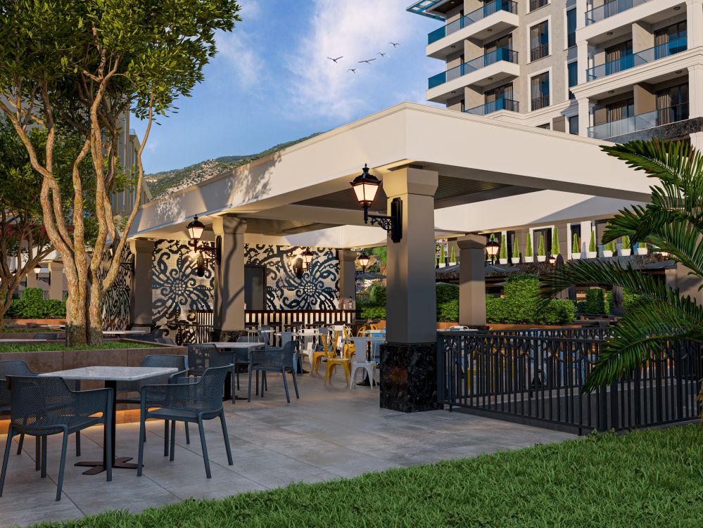 Modern complex with social and leisure areas designed for families to enjoy pleasant moments together.Modern Apartments within Walking Distance to Kleopatra Beach