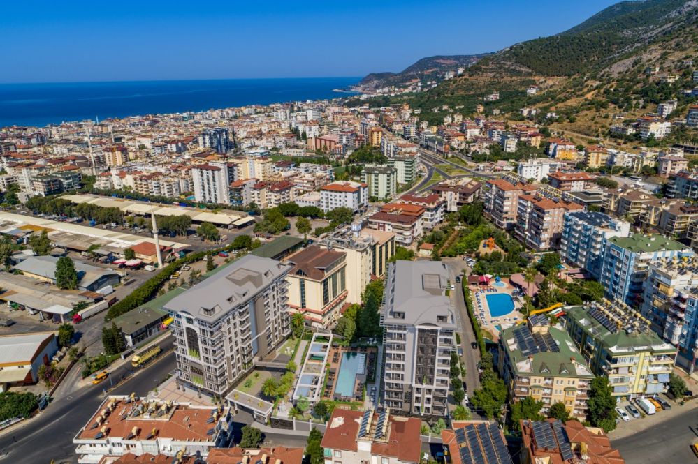Residence project with high investment potential thanks to its proximity to Kleopatra Beach and Alanya city center.Modern Apartments within Walking Distance to Kleopatra Beach